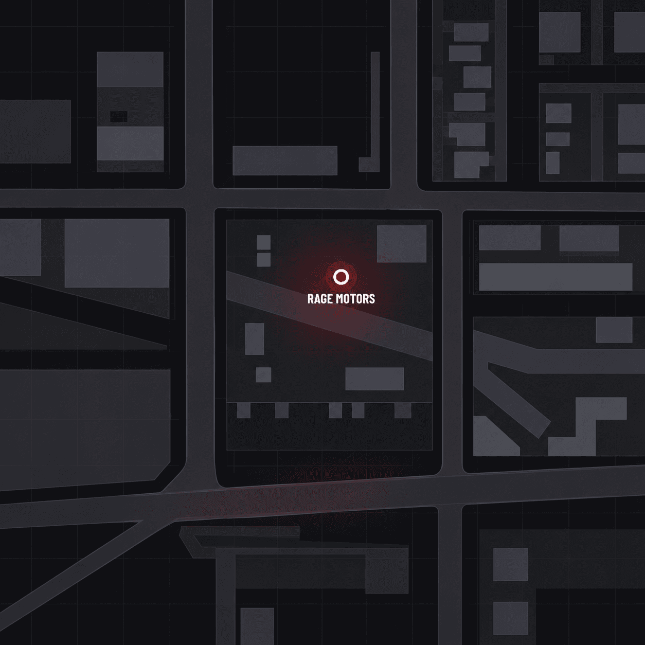 Mapa de Idlewood con Rage Motors señalado